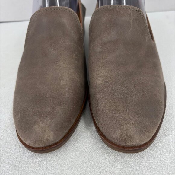 Lucky Brand Cahill Leather Flats Women's Size 8M Taupe Loafer Slip On - Picture 4 of 8